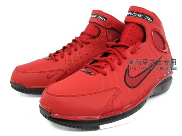 Nike Zoom Huarache 2K4 'Action Red/Dark Grey-Black'