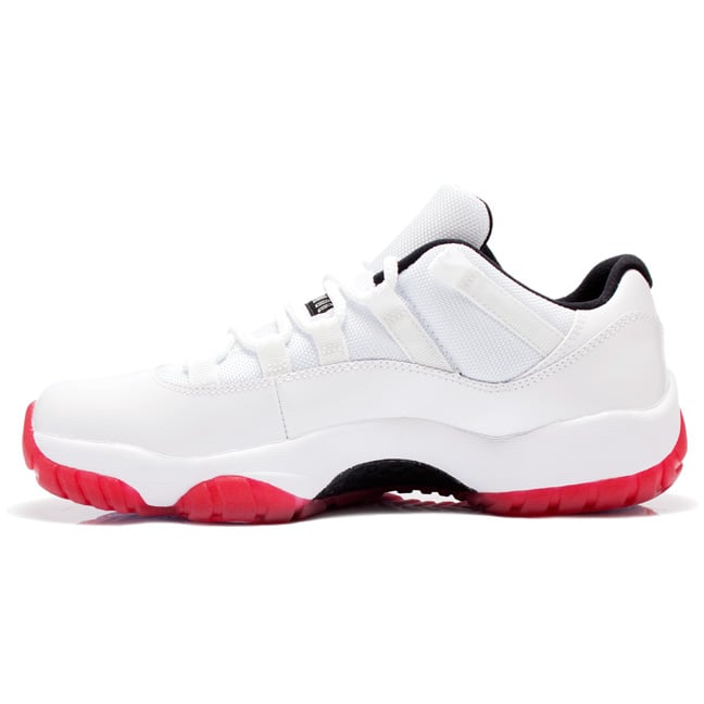 Air Jordan XI (11) Low 'White/Black-Varsity Red' - More Images