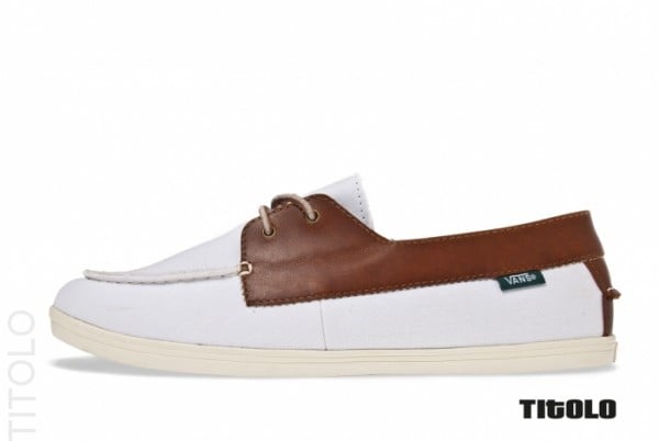 Vans CA Zapato Gore Lo Pro Canvas and Leather 'White'