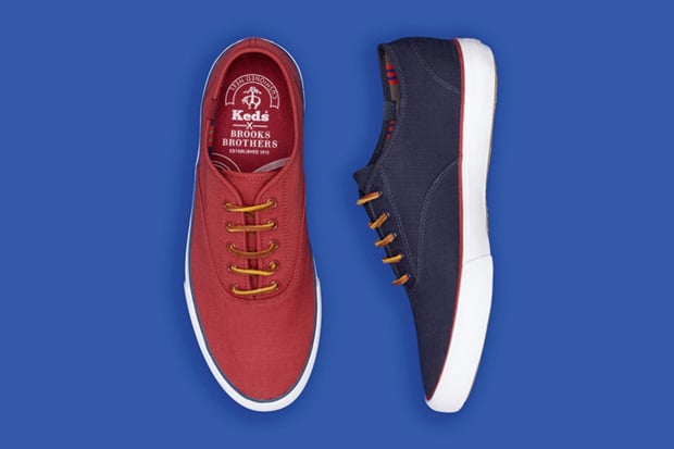 Keds for Brooks Brothers Ripstop Lace-Up Sneakers