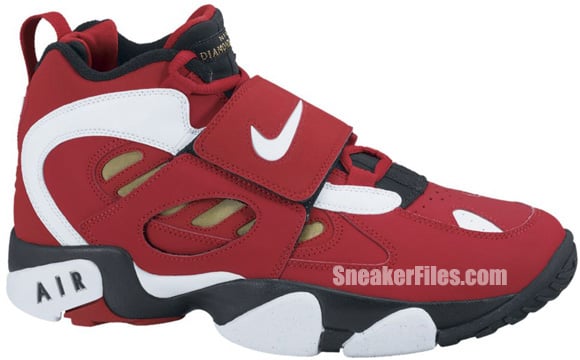 Nike Air Diamond Turf II ‘Varsity Red/White-Metallic Gold’