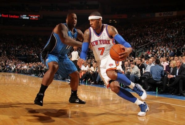 Melo Dons 'All-Star' Kicks in Win Over Magic