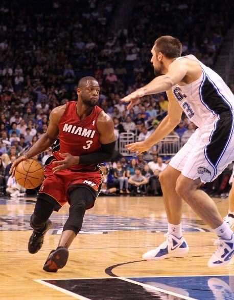 Dwyane Wade Laces Up "Last Shot" Air Jordan XIV in OT Loss