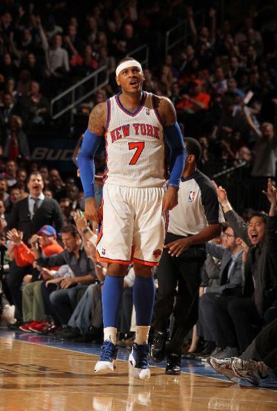 Melo Dons 'All-Star' Kicks in Win Over Magic