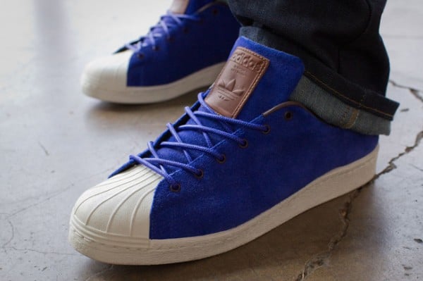 adidas superstar 80s blue suede