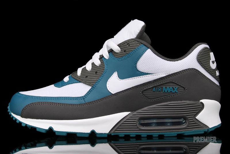 Nike Air Max 90 'White/Midnight Fog-Lush Teal' - Now Available at Premier