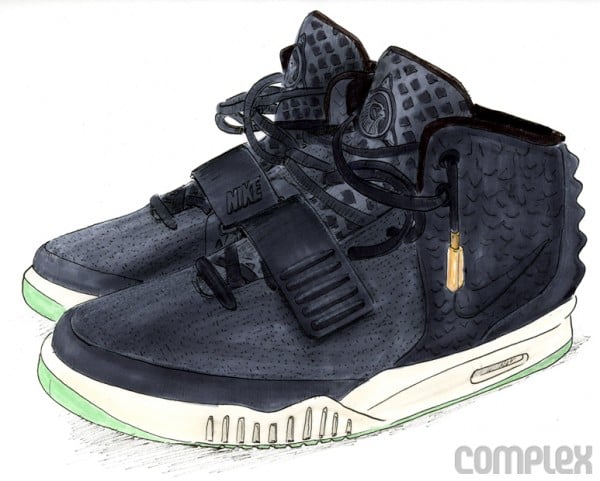 Nike Air Yeezy 2 Concept Sketches