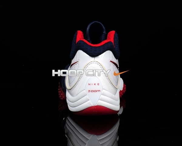 Nike Zoom Uptempo V Premium 'White/Midnight Navy-Sport Red'