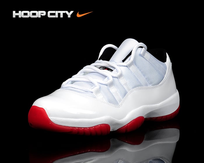 Air Jordan XI (11) Low 'White/Black-Varsity Red' Hitting Overseas Retailers