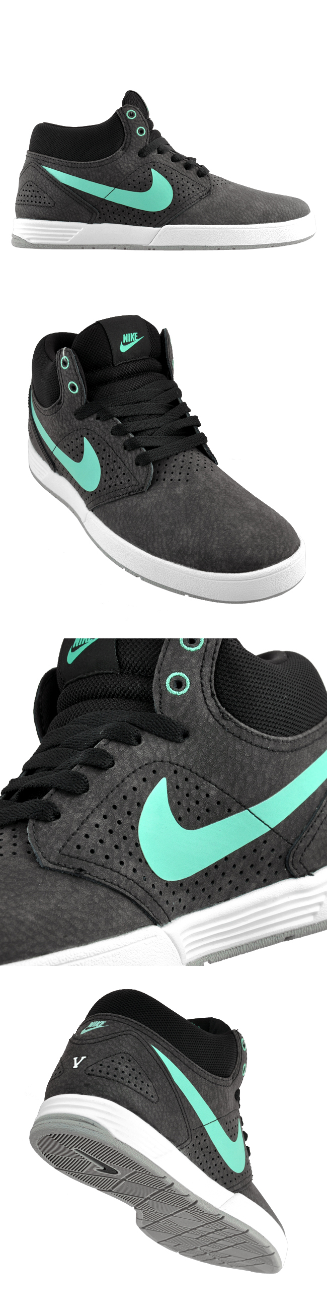 Nike SB P-Rod 5 Mid 'Black/Mint' - Another Look