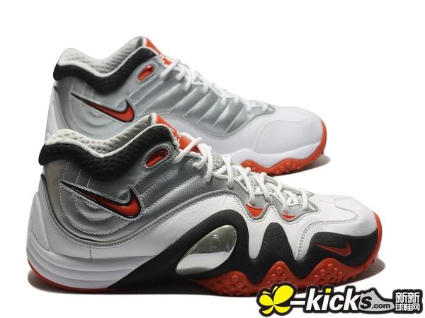 Nike Zoom Uptempo V Premium 'White/Black-Dark Copper-Metallic Silver'