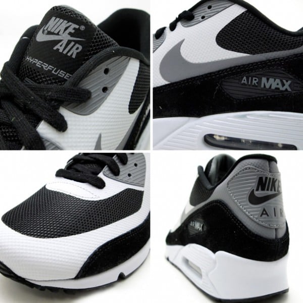 nike air max 90 hyperfuse black and white