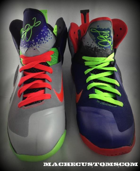 Nike LeBron 9 'Un-Nerf' Customs by Mache