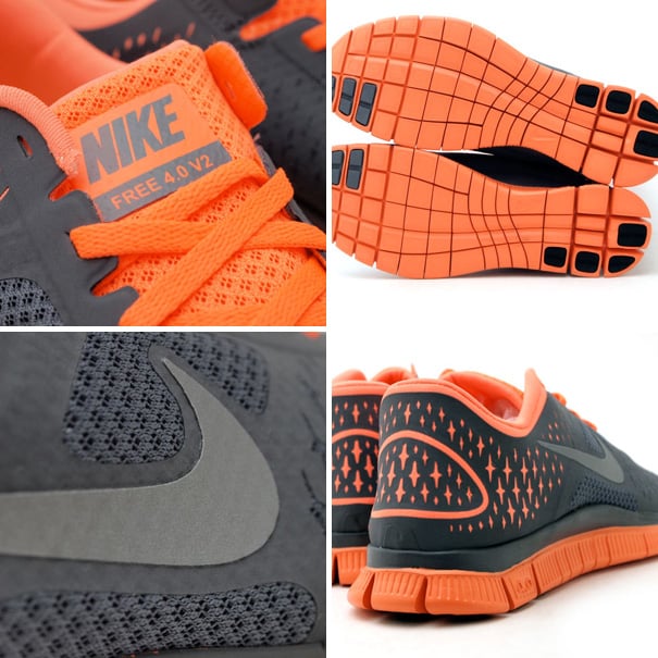 Nike Free 4.0 V2 ‘Dark Grey/Orange’