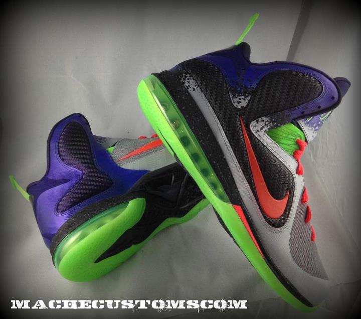 Nike LeBron 9 'Un-Nerf' Customs by Mache