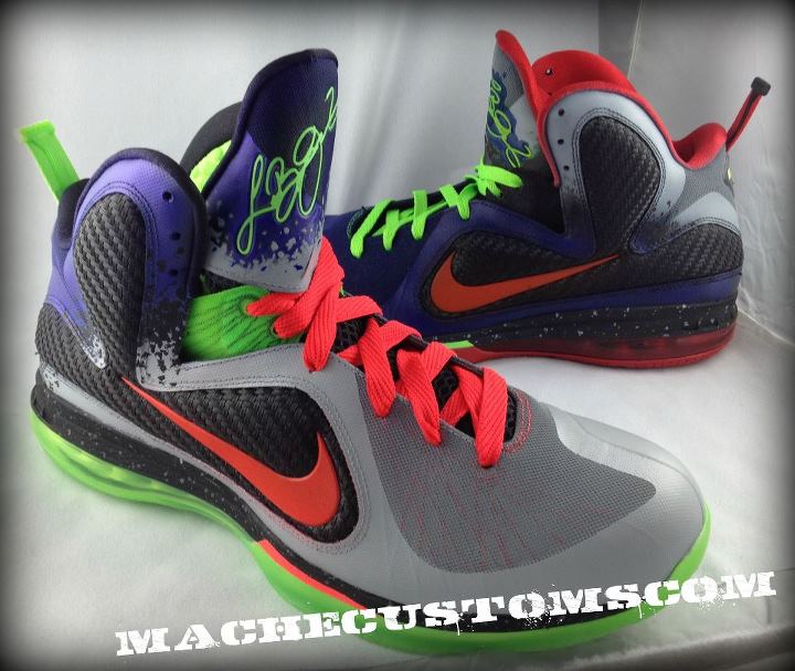 Nike LeBron 9 'Un-Nerf' Customs by Mache