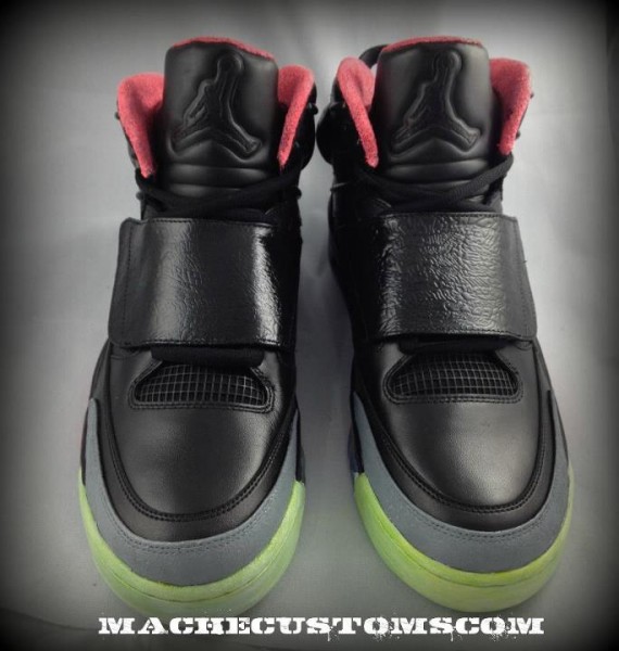 Jordan 'Son of Yeezy' Customs by Mache Custom Kicks - Detailed Images