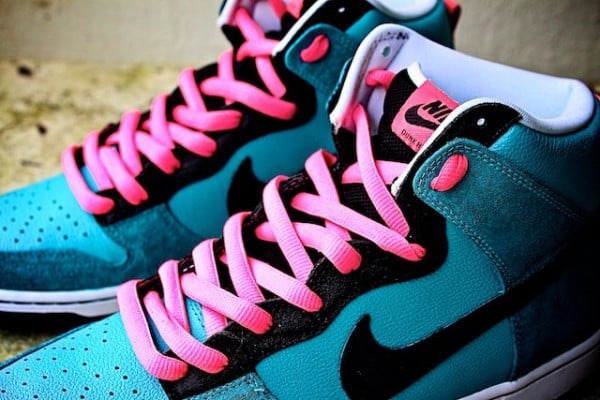 Nike SB Dunk High 'South Beach' Customs by Proof Culture