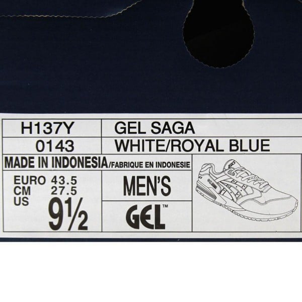 ASICS Gel Saga 'White/Royal Blue' - Now Available at PickYourShoes.com