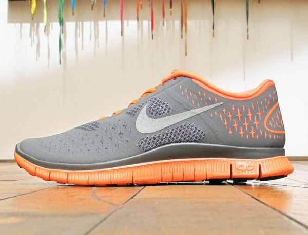 Nike Free 4.0 V2 'Dark Grey/Total Orange'