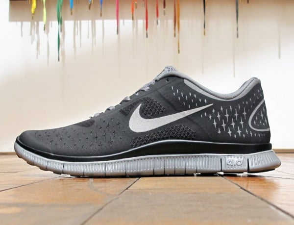 nike free 4.0 black and grey