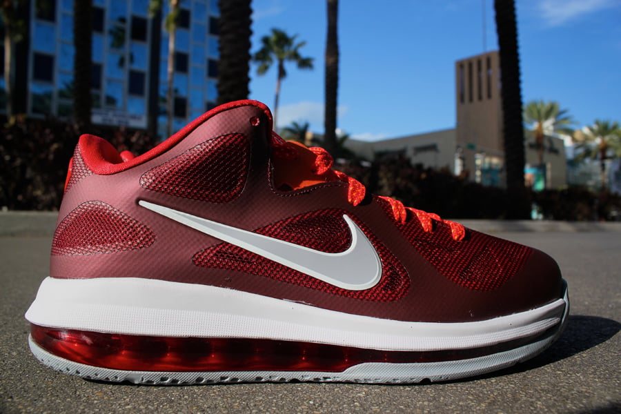 Nike LeBron 9 Low 'Team Red/Wolf Grey-Challenge Red-Total Orange' at Mr. R Sports