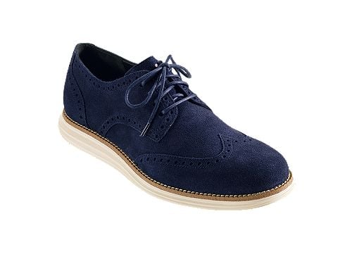 Cole Haan LunarGrand Wingtip 'Navy Suede'