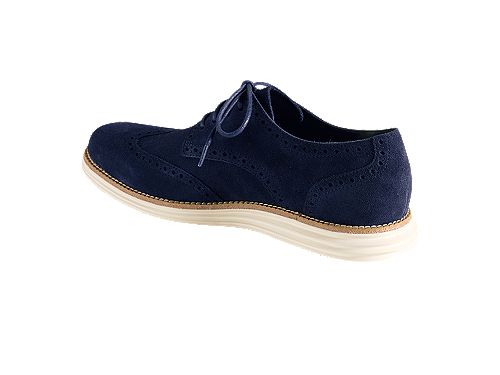 Cole Haan LunarGrand Wingtip 'Navy Suede'