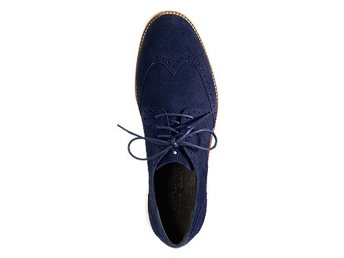 Cole Haan LunarGrand Wingtip 'Navy Suede'