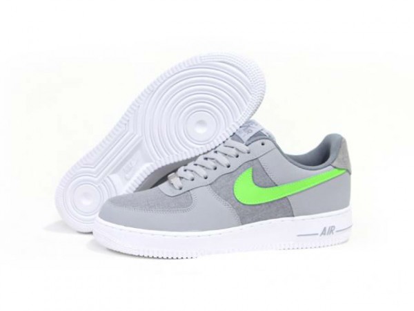Nike Air Force 1 Low 'Grey/Fluorescent Green'