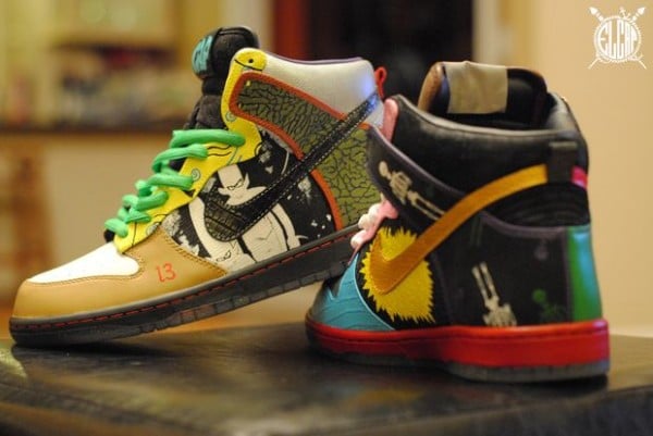 Nike SB Dunk High 'What The Dunk' Customs by El Cappy