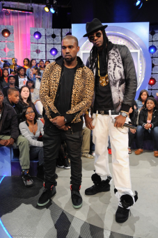 Kanye West Dons 'Black/Solar Red' Yeezy 2 on 106 & Park