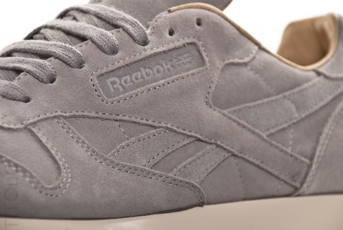 reebok classic leather lux carbon grey suede