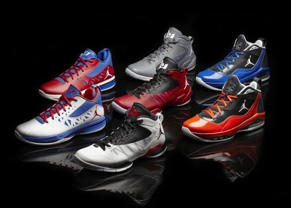 Jordan Brand Playoff Colorways of the CP3.V, Melo M8 and Fly Wade 2 EV