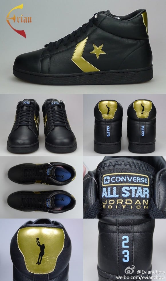 Michael Jordan x Converse Pro Leather ‘Black/Gold’ Sample