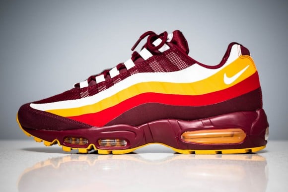 maroon and gold air max