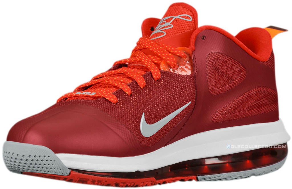 Nike LeBron 9 Low 'Team Red/Challenge Red-Wolf Grey'