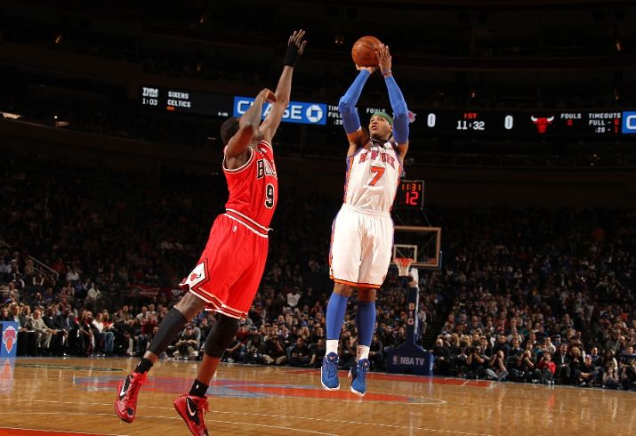 Carmelo Anthony Hit Game-Winner in Blue Suede PE