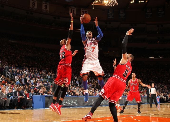 Carmelo Anthony Hit Game-Winner in Blue Suede PE