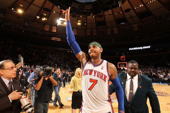 Carmelo Anthony Hit Game-Winner in Blue Suede PE