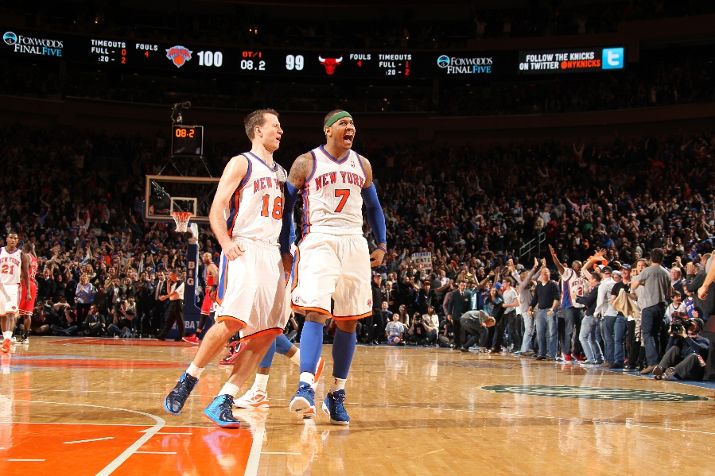 Carmelo Anthony Hit Game-Winner in Blue Suede PE