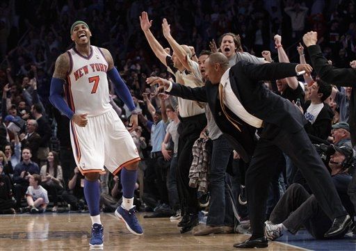 Carmelo Anthony Hit Game-Winner in Blue Suede PE