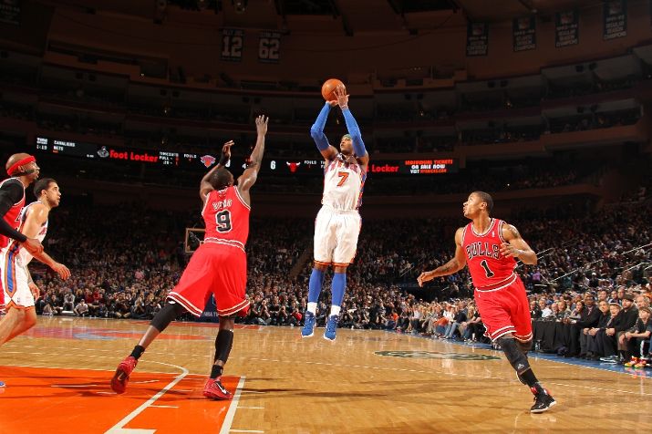 Carmelo Anthony Hit Game-Winner in Blue Suede PE