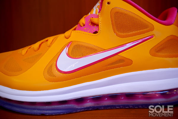 Nike LeBron 9 Low 'Vivid Orange/Cherry' - Detailed Look