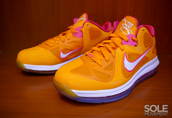 Nike LeBron 9 Low 'Vivid Orange/Cherry' - Detailed Look