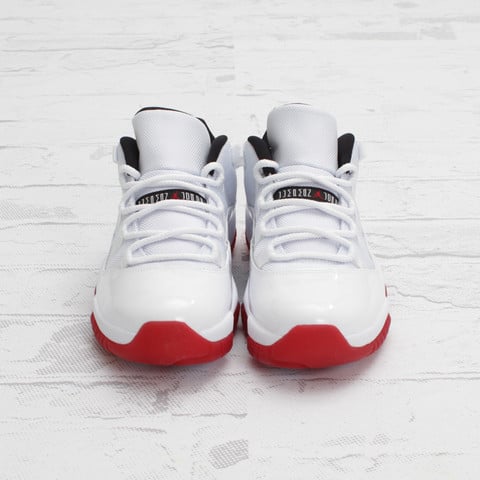 Air Jordan 11 Low 'White/Varsity Red-Black' - One Last Look