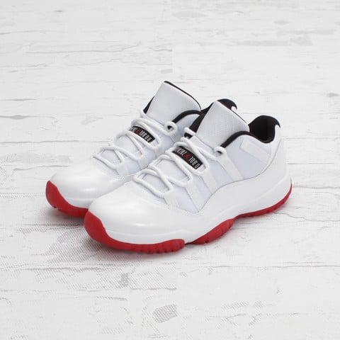 Air Jordan 11 Low 'White/Varsity Red-Black' - One Last Look