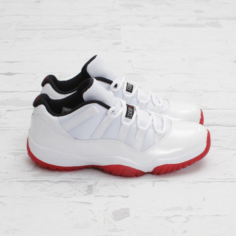 Air Jordan 11 Low 'White/Varsity Red-Black' - One Last Look