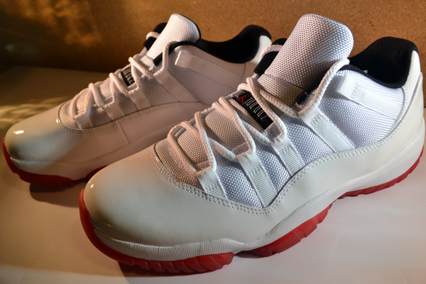 Air Jordan 11 Low White/Varsity Red-Black at Millennium Shoes