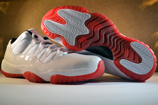 Air Jordan 11 Low ‘White/Varsity Red-Black’ at Millennium Shoes